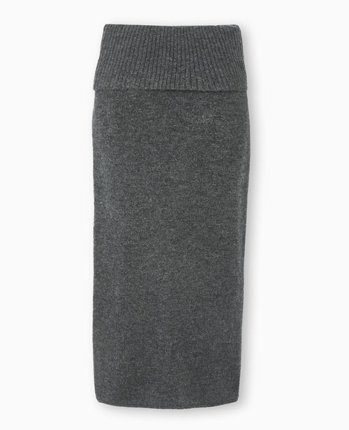 Jupe longue en maille avec ceinture revers - PIMKIE - 4