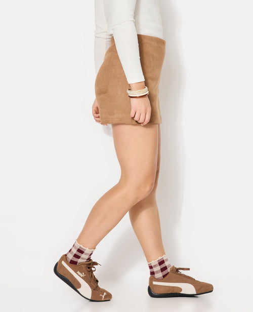 Jupe-short en suédine - PIMKIE - 7