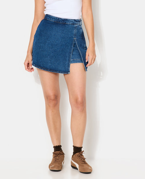 Jupe-short en jean - PIMKIE - 5