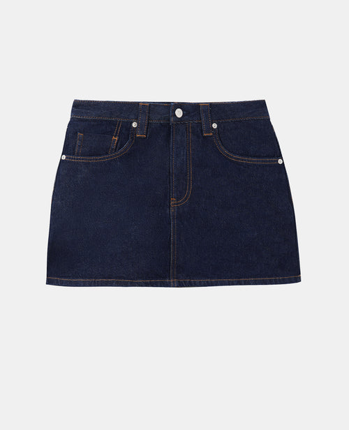 Mini jupe-short taille basse en jean - PIMKIE - 4