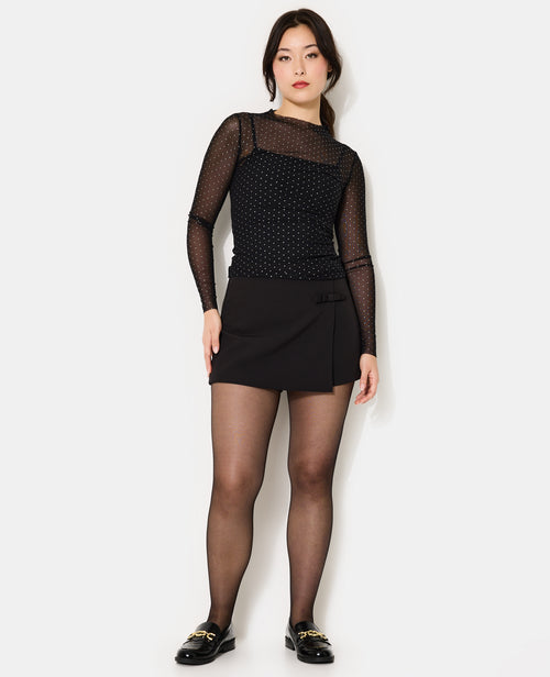 Jupe-short avec nœuds - PIMKIE - 5