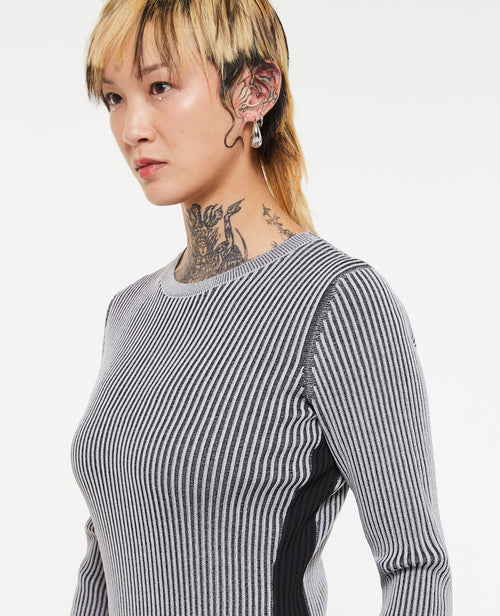 Robe longue en maille avec effet vanisé - PIMKIE - 2