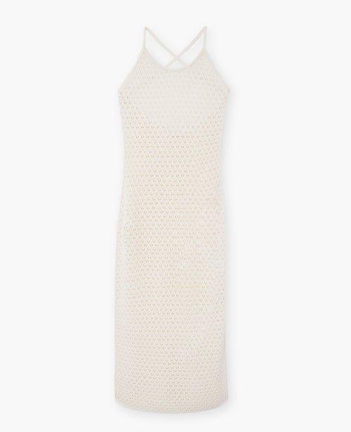 Robe longue dos-nu en maille crochet - PIMKIE - 4