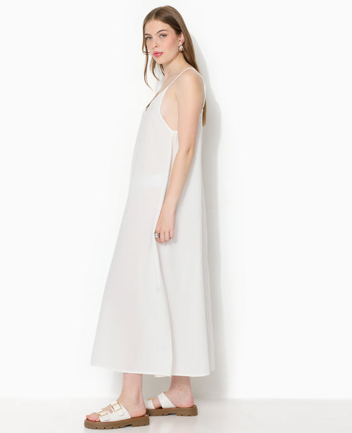 Robe longue en tissu gaufré et rayé - PIMKIE - 3