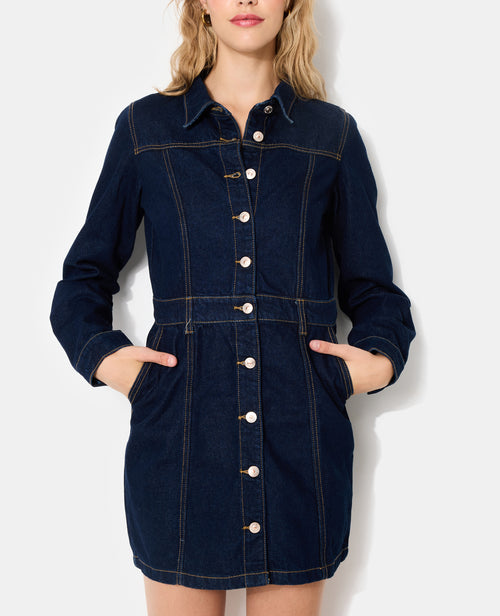 Robe boutonnée en jean - PIMKIE - 7