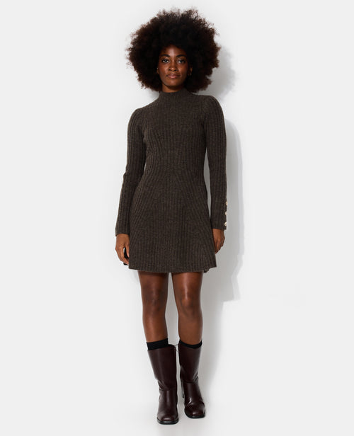 Robe pull patineuse avec boutons aux manches - PIMKIE - 1