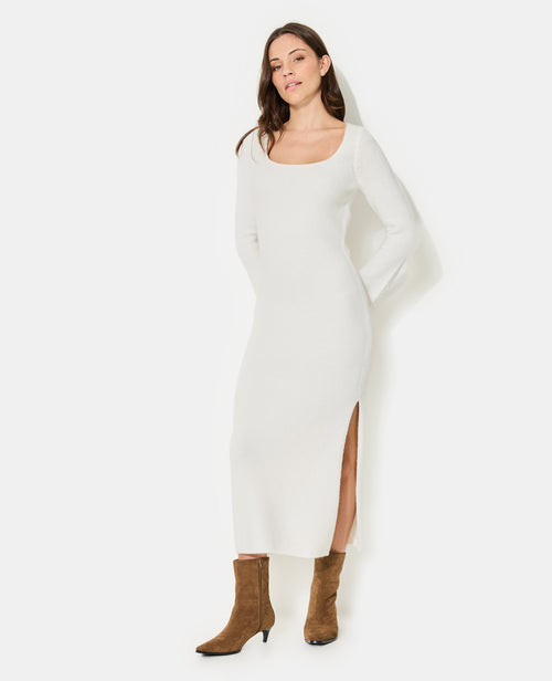 Robe longue en maille avec manches flare - PIMKIE - 1