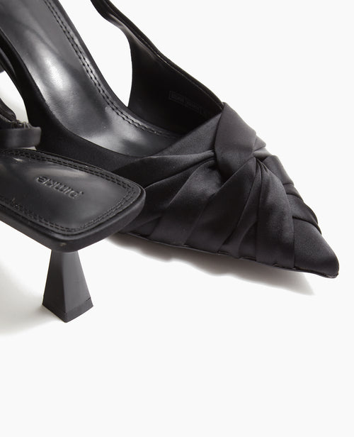 Escarpins en satin bouts pointus talons ouverts - PIMKIE - 6