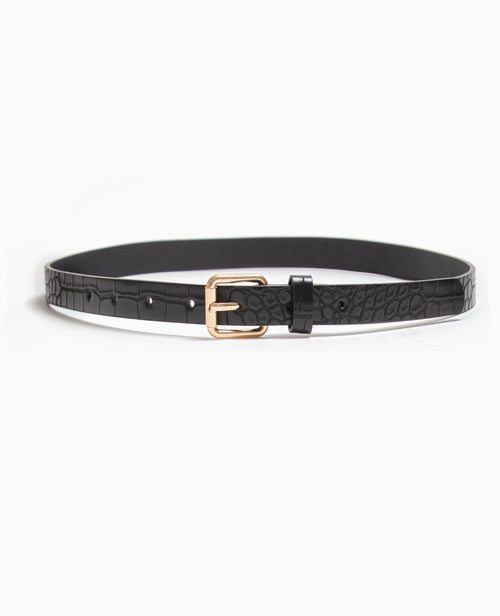Ceinture fine effet croco - PIMKIE - 3