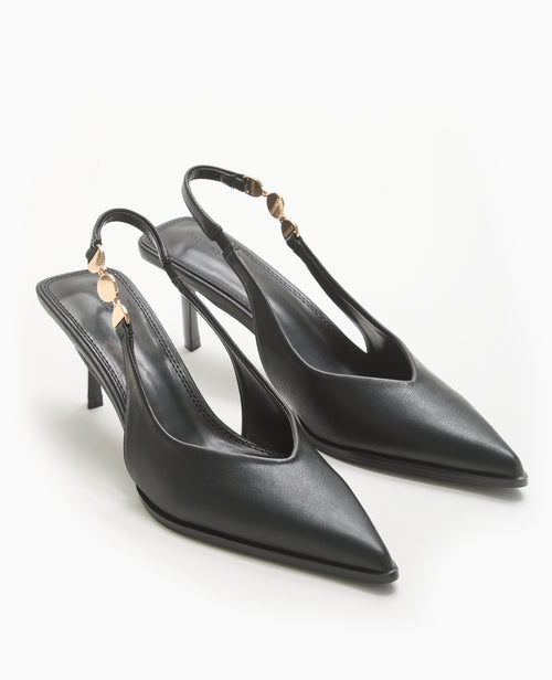 Escarpins bout pointu talon ouvert - PIMKIE - 1