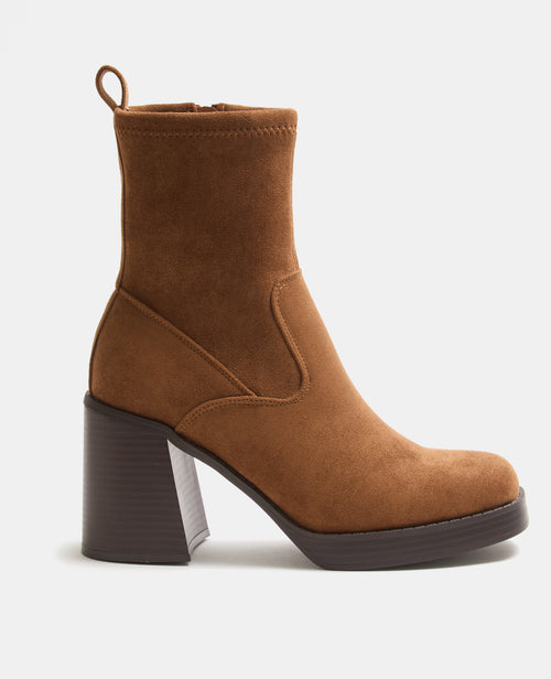 Boots en suédine semelles plateformes et talons - PIMKIE - 1