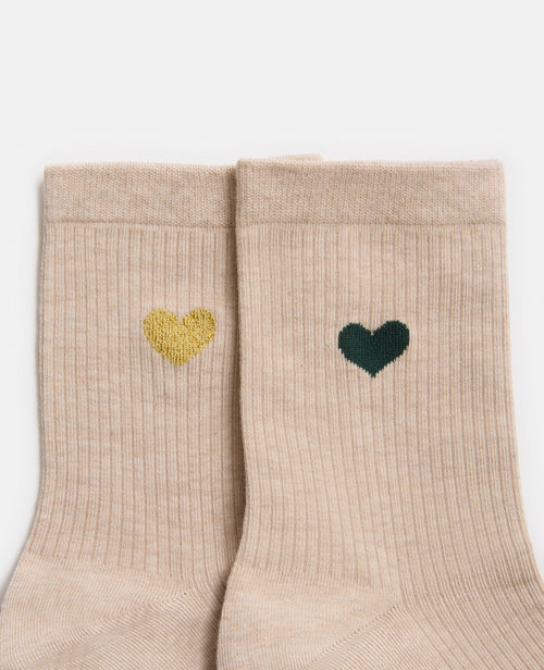 Lot de 2 paires de chaussettes avec cœur - PIMKIE - 3