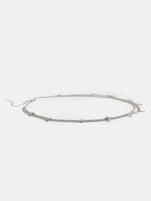 Ceinture chaîne double rangée avec étoiles et lunes - PIMKIE - 1