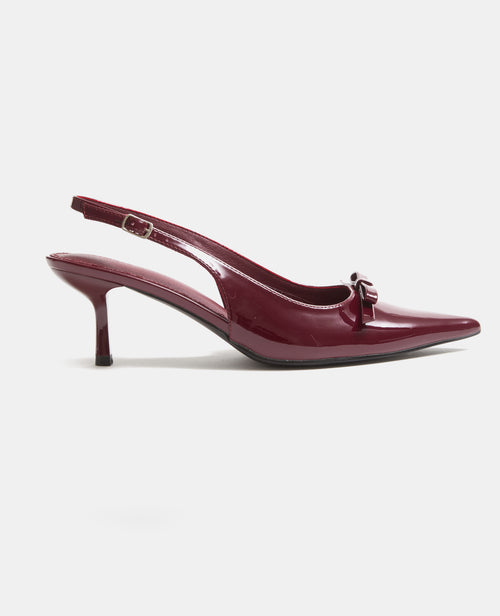 Escarpins pointus et vernis avec nœud - PIMKIE - 1