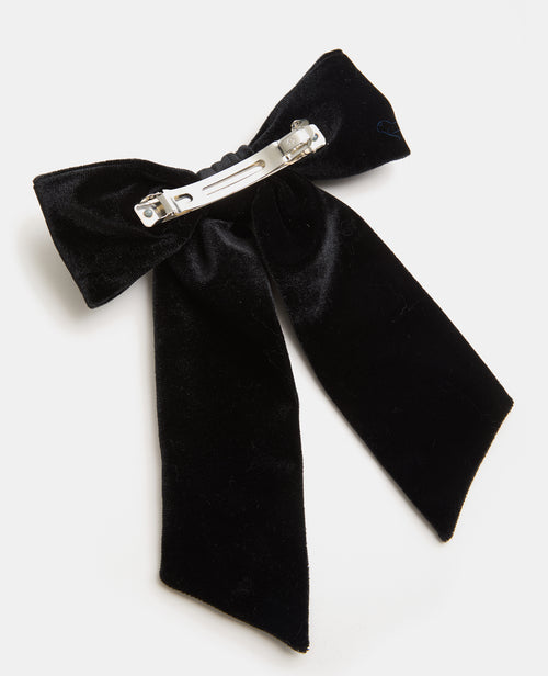 Barrette avec nœud en velours ras - PIMKIE - 4