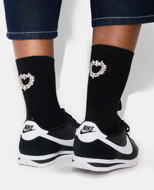 Paire de chaussettes avec cœur en strass - PIMKIE - 2