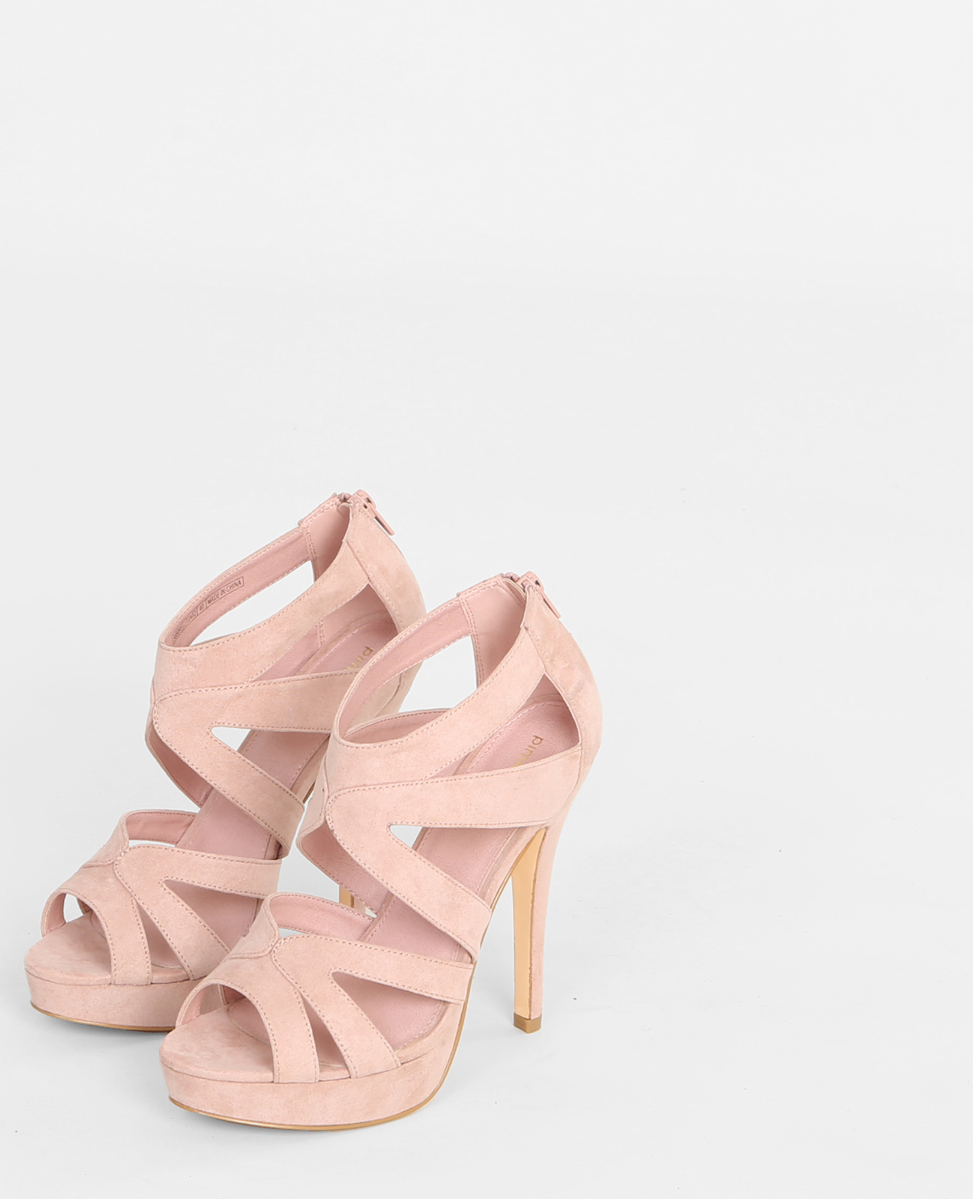 sandale rose poudré petit talon
