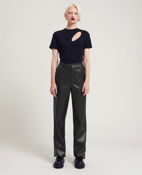 Pantalon droit en simili cuir - PIMKIE - 3