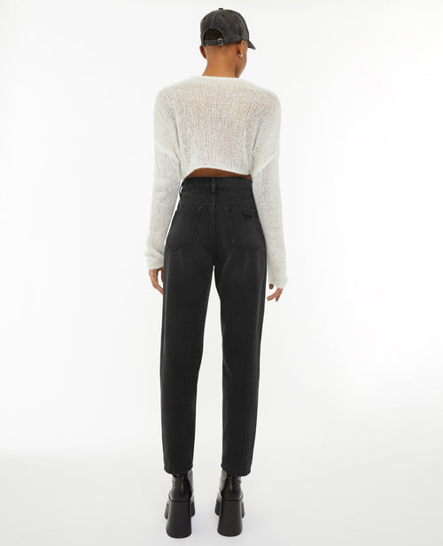 Jean mom taille haute trashé - PIMKIE - 4