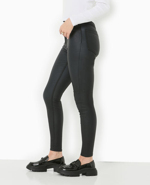 Jean skinny enduit effet cuir - PIMKIE - 2