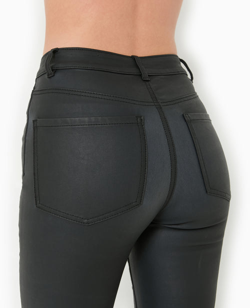 Jean skinny enduit effet cuir - PIMKIE - 8