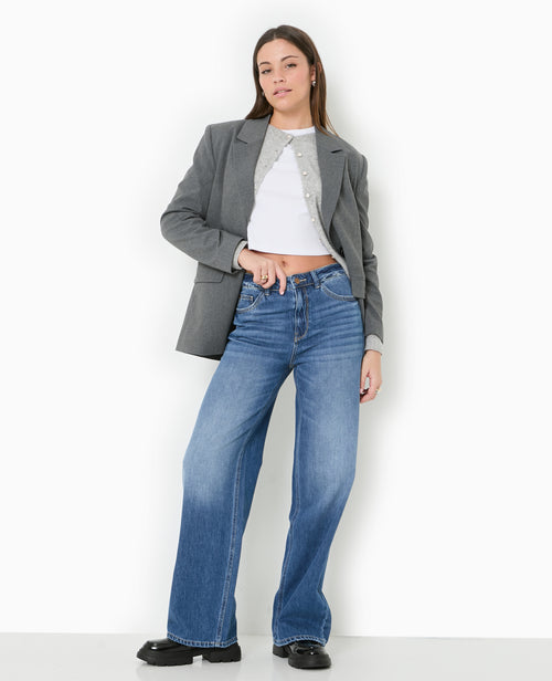 Jean wide taille haute - PIMKIE - 3