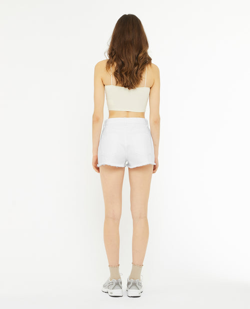 Short en jean coupé effet destroy - PIMKIE - 4
