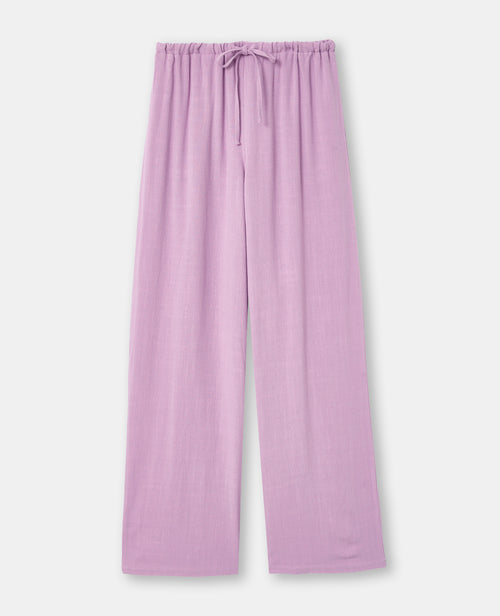 Pantalon large et droit avec taille élastiquée - PIMKIE - 4