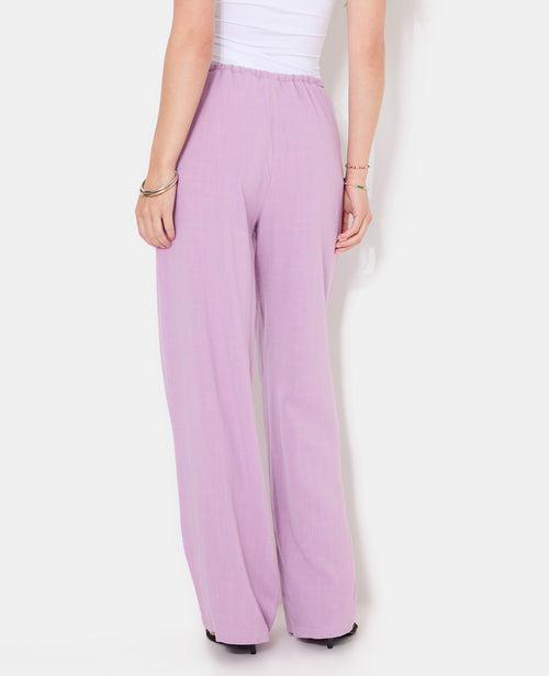 Pantalon large et droit avec taille élastiquée - PIMKIE - 6