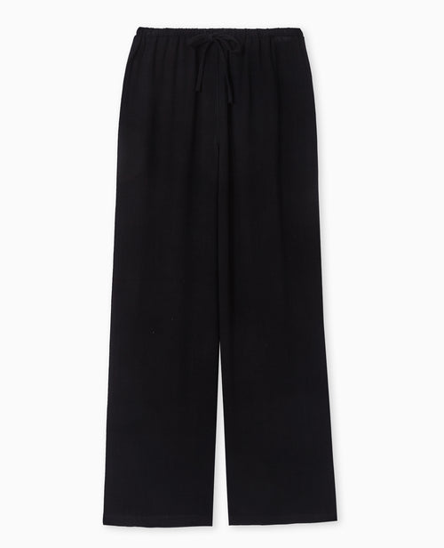 Pantalon large et droit avec taille élastiquée - PIMKIE - 4