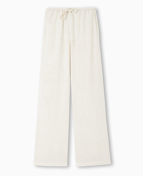 Pantalon droit et large avec taille élastiquée - PIMKIE - 4