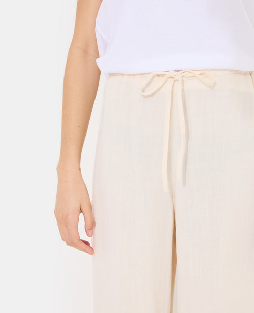 Pantalon large et droit avec taille élastiquée - PIMKIE - 3