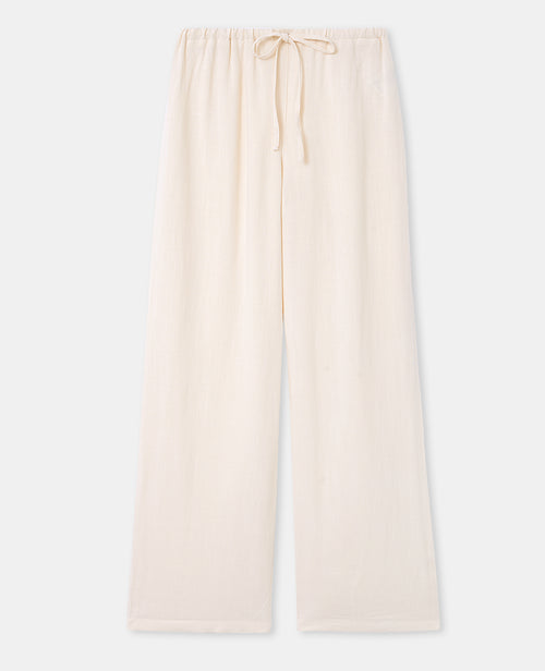 Pantalon large et droit avec taille élastiquée - PIMKIE - 4