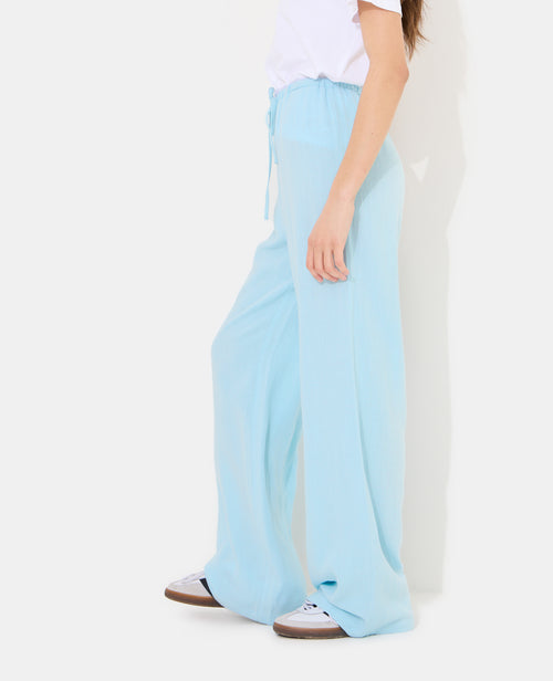 Pantalon large et droit avec taille élastiquée - PIMKIE - 2