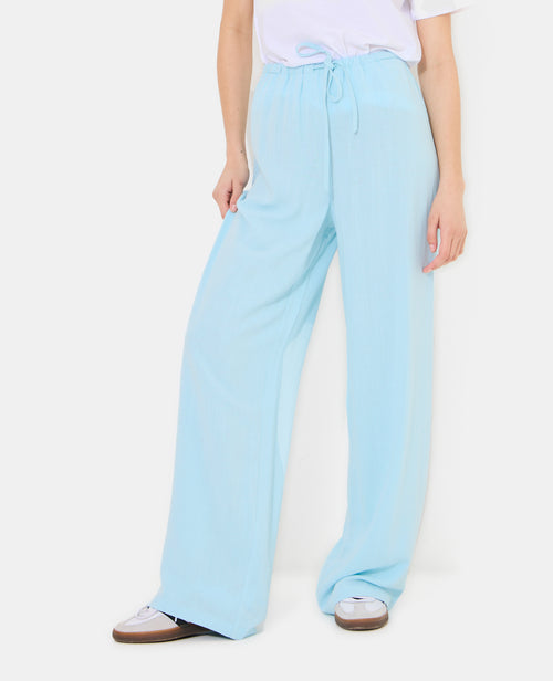Pantalon large et droit avec taille élastiquée - PIMKIE - 5