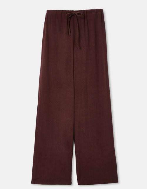 Pantalon large et droit avec taille élastiquée - PIMKIE - 4