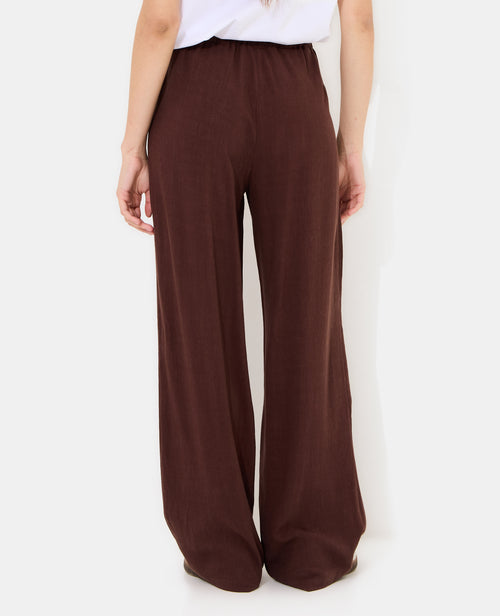 Pantalon large et droit avec taille élastiquée - PIMKIE - 6