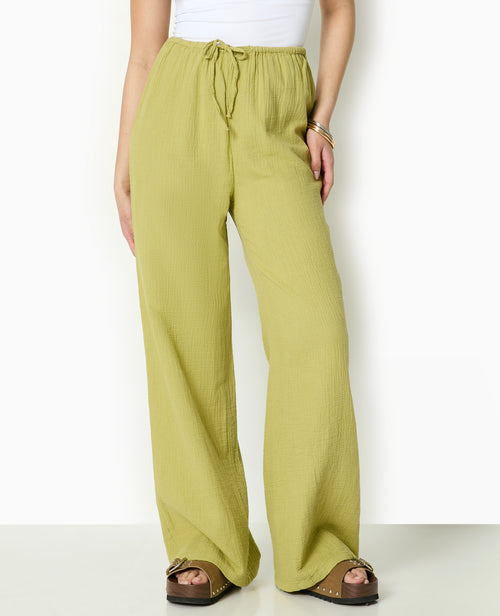Pantalon large en gaze de coton - PIMKIE - 5