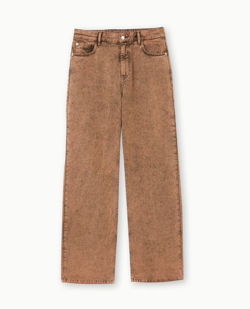 Jean droit taille basse effet délavé - PIMKIE - 5
