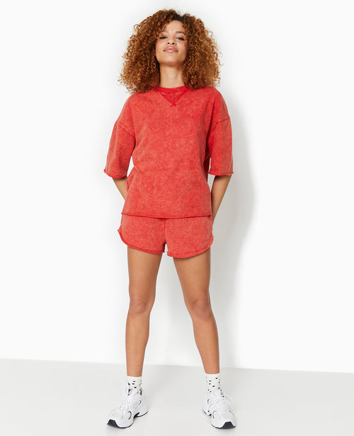 Short en molleton délavé acid wash - PIMKIE - 2