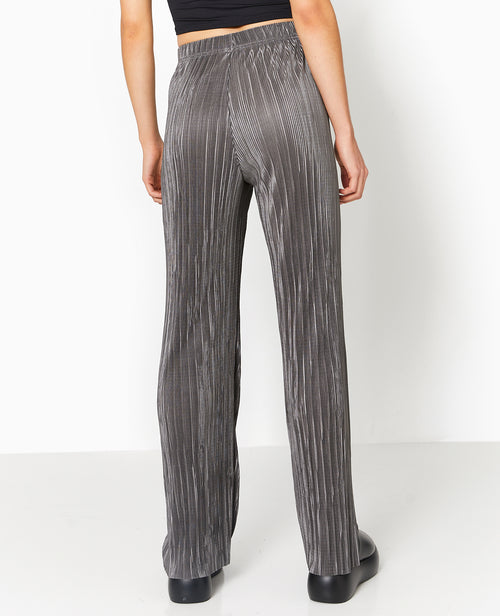 Pantalon large en tissu plissé et satiné - PIMKIE - 6