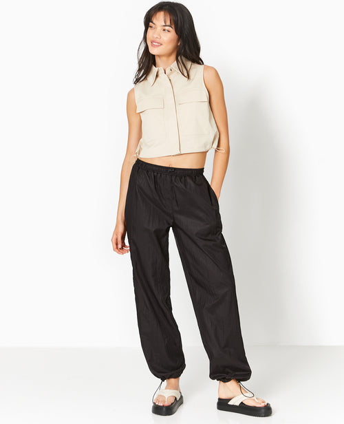 Pantalon parachute avec liens élastiqués - PIMKIE - 2