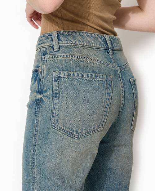 J90-2 / Jean straight taille medium effet dirty - PIMKIE - 1