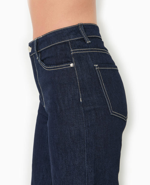 J71-1 / Jean wide taille haute avec bas coupés - PIMKIE - 7