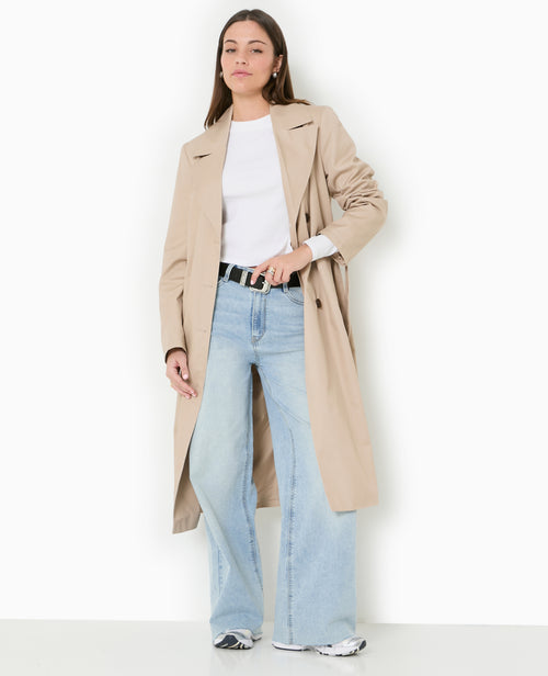 J71-1 / Jean wide taille haute bas coupés - PIMKIE - 1