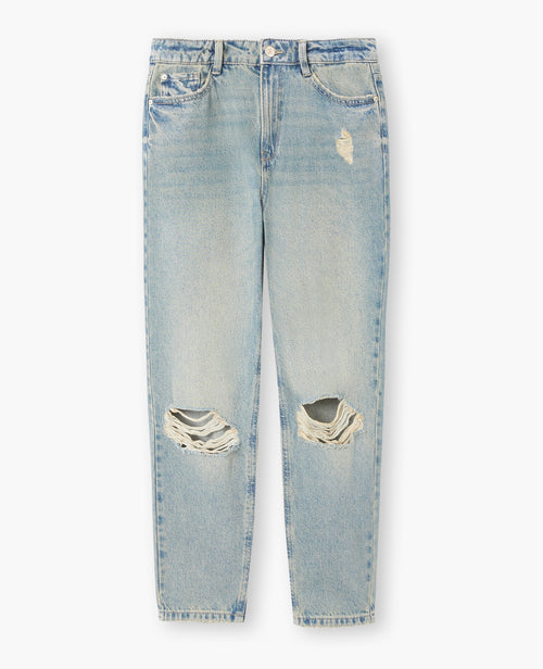 Jean mom taille haute destroy - PIMKIE - 4