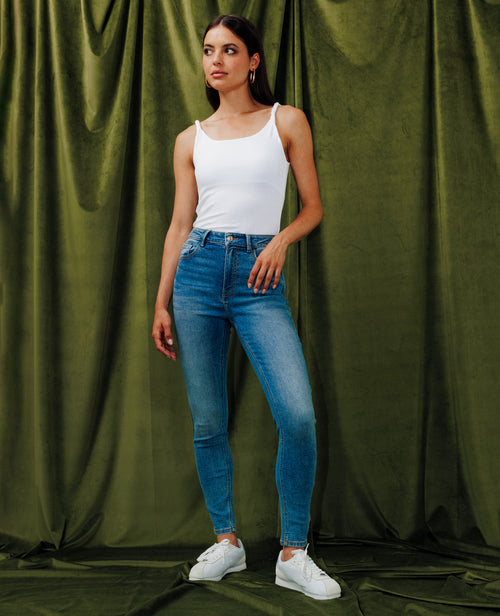 J20-1 / Jean skinny taille haute - PIMKIE - 1