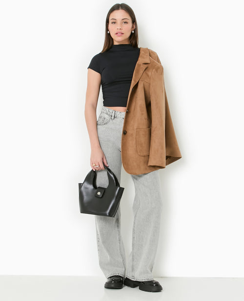 Jean wide taille haute - PIMKIE - 1