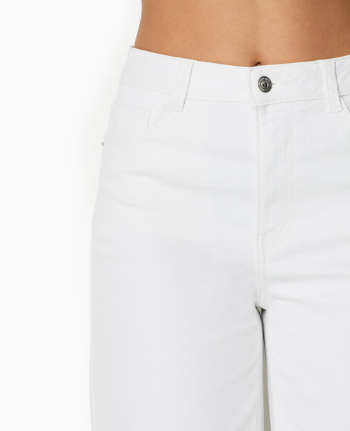 J71-1 / Jean wide taille haute bas coupés - PIMKIE - 3