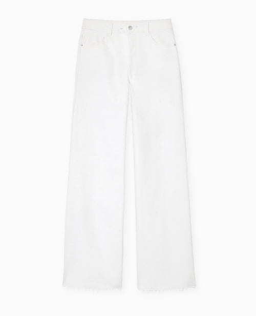 J71-1 / Jean wide taille haute bas coupés - PIMKIE - 4